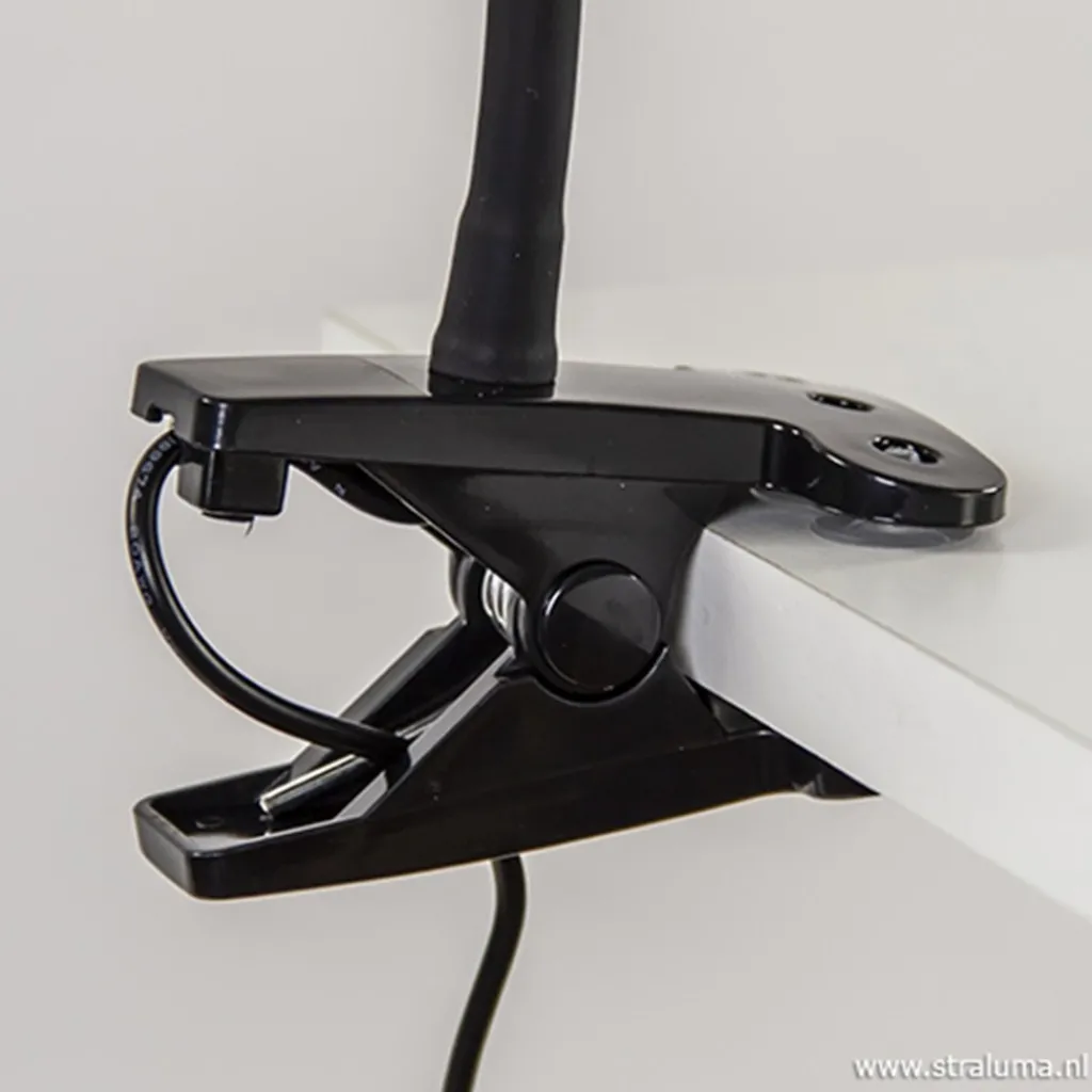 Straluma Moderne LED klemspot leeslamp zwart> Bedlampjes|Klemlampen