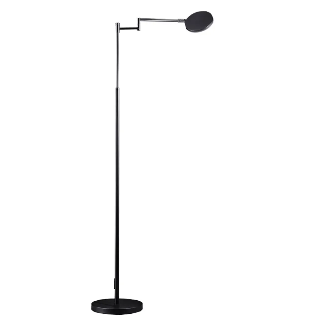 Straluma Moderne LED leeslamp vloerlamp zwart dimbaar> Vloerlampen|Leeslampen