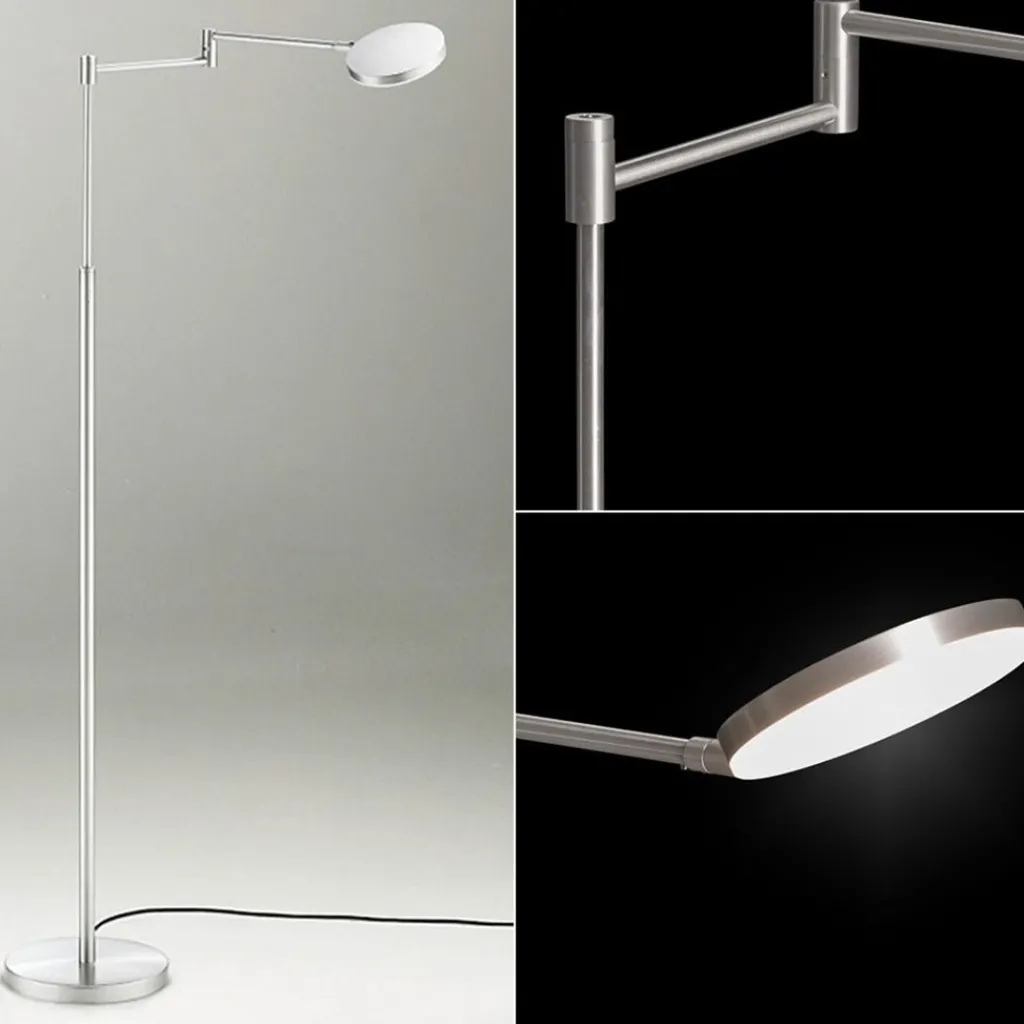 Straluma Moderne LED leeslamp vloerlamp aluminium mat> Vloerlampen|Leeslampen