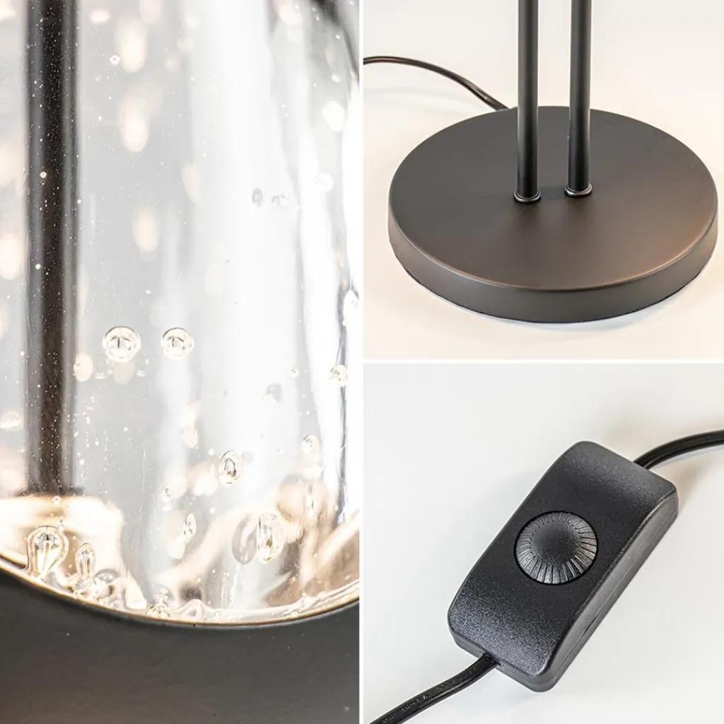 Straluma Moderne LED tafellamp egg glas met zwart> Tafellampen|LED Tafellampen