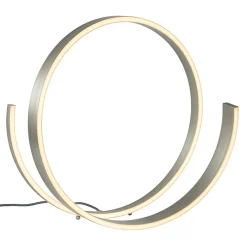 Straluma Moderne LED tafellamp nikkel met dim to warm functie> Tafellampen|LED Tafellampen