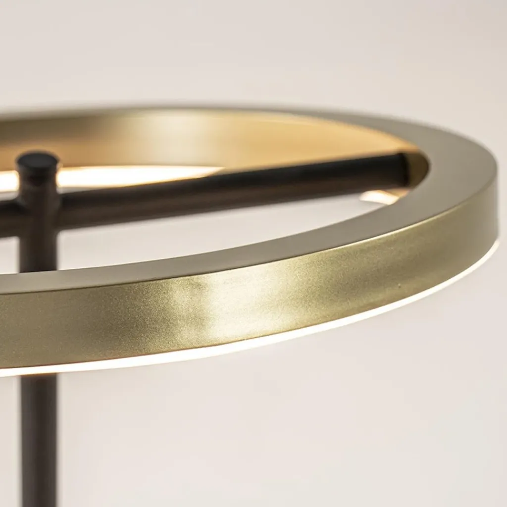 Straluma Moderne LED tafellamp zwart/goud dimbaar> Tafellampen|LED Tafellampen