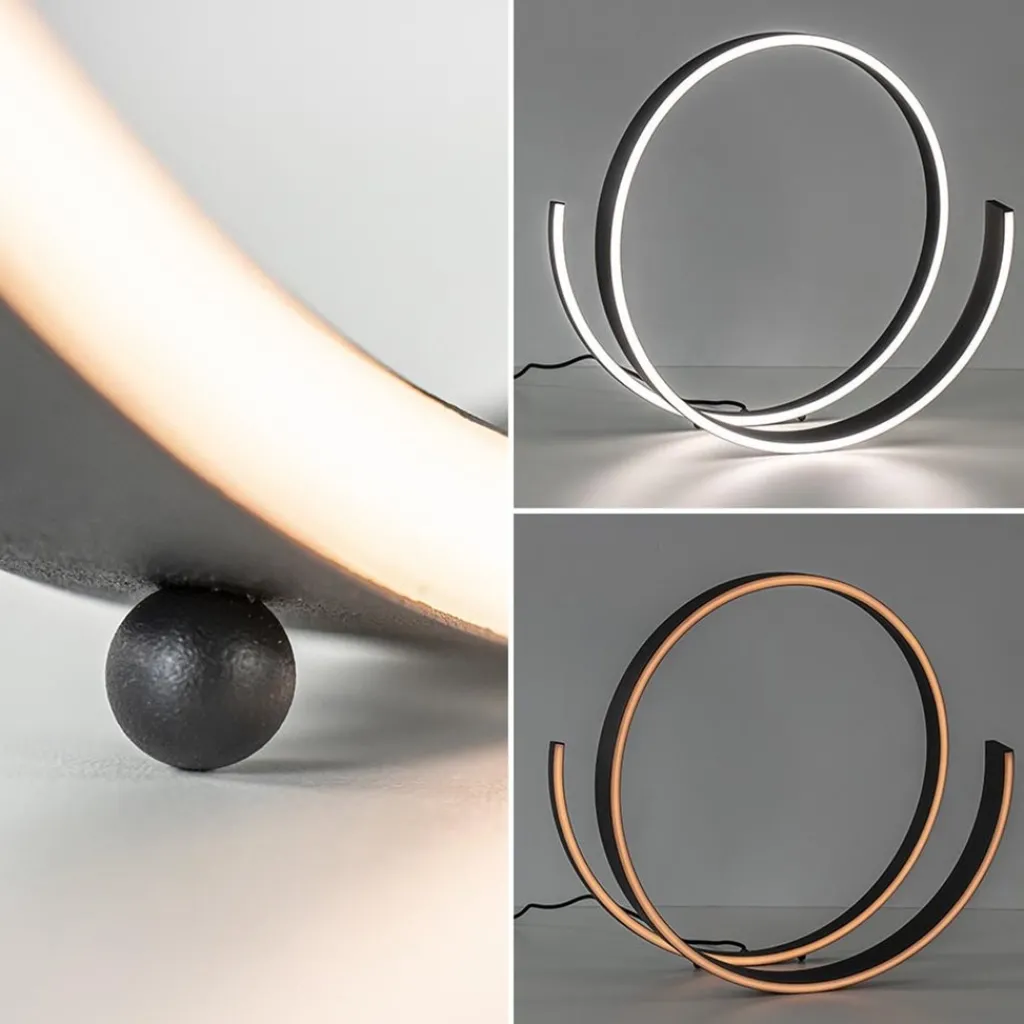 Straluma Moderne LED tafellamp zwart met dim to warm functie> Tafellampen|LED Tafellampen