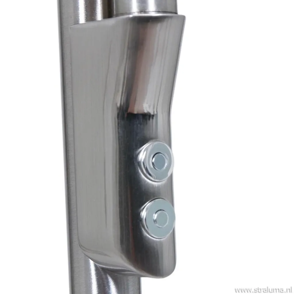 Straluma Moderne LED uplighter met leeslamp geborsteld staal> Vloerlampen|Leeslampen