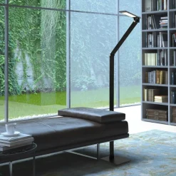 Straluma Moderne LED vloerlamp leeslamp zwart dimbaar><noscript><img width=