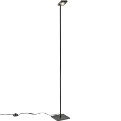 Straluma Moderne LED vloerlamp lens zwart verstelbaar> Vloerlampen|Leeslampen