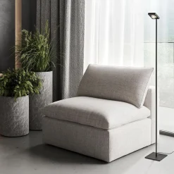 Straluma Moderne LED vloerlamp lens zwart verstelbaar><noscript><img width=