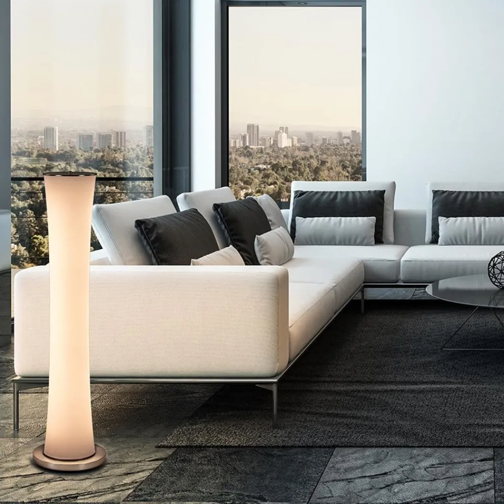 Straluma Moderne LED vloerlamp opaal glas met dim to warm> Vloerlampen|Halverlichting