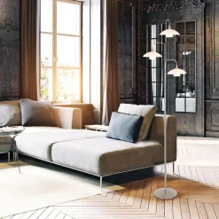 Straluma Moderne 3-lichts LED vloerlamp geborsteld staal><noscript><img width=