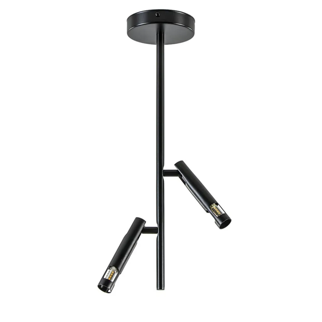 Straluma Moderne 2-lichts opbouwspot zwart G9> Opbouwspots|Halverlichting