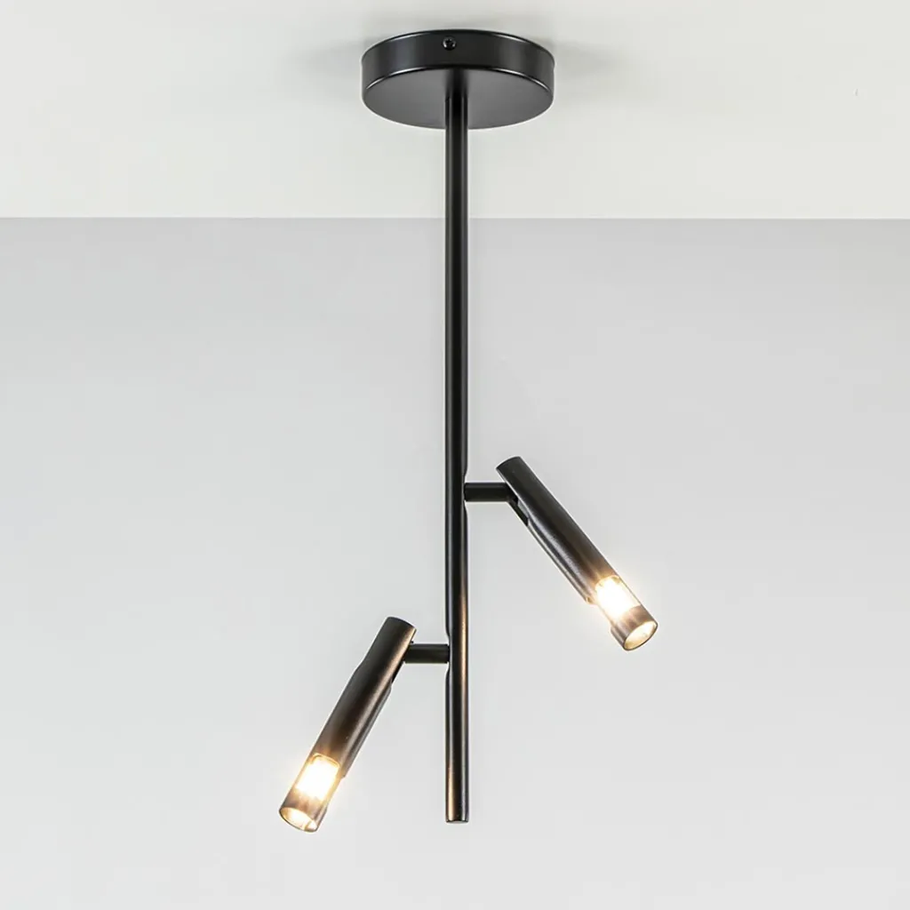 Straluma Moderne 2-lichts opbouwspot zwart G9> Opbouwspots|Halverlichting