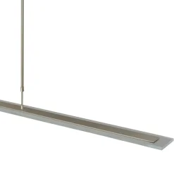 Straluma Moderne nikkel LED hanglamp met helder glas dimbaar><noscript><img width=