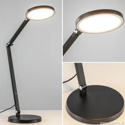 Straluma Moderne tafel/bureaulamp zwart met dimbaar LED> Tafellampen|Bureaulampen