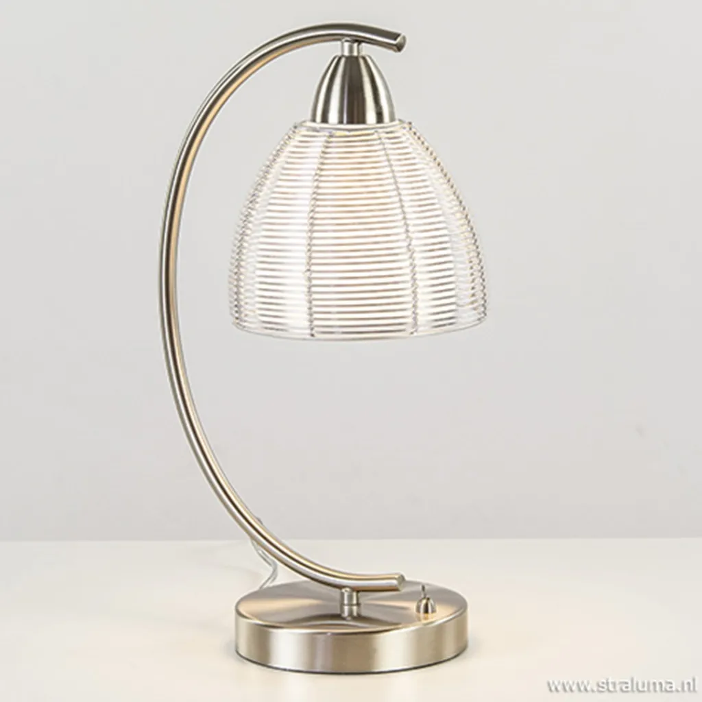 Straluma Moderne tafellamp draad staal aluminium> Draadlampen|Slaapkamerlampen