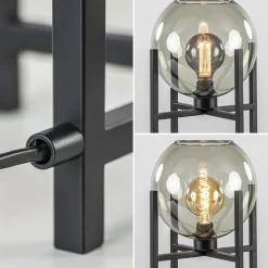 Straluma Moderne tafellamp frame met smoke glazen bol><noscript><img width=