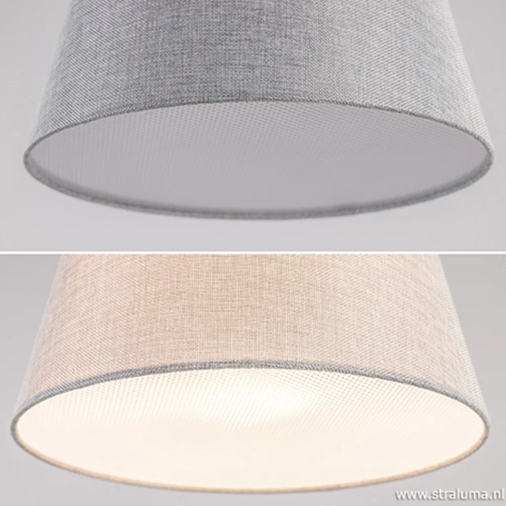 Straluma Moderne tafellamp zwart nikkel incl. kap> Slaapkamerlampen|Tafellampen