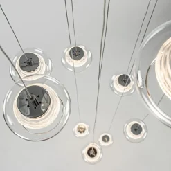 Straluma Moderne videlamp chroom met helder glas incl LED><noscript><img width=