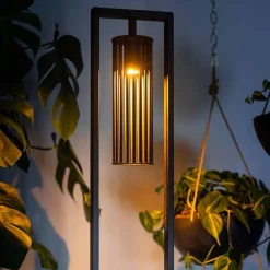 Straluma Moderne vloerlamp mat zwart metaal><noscript><img width=