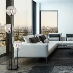 Straluma Moderne vloerlamp met glazen bollen><noscript><img width=