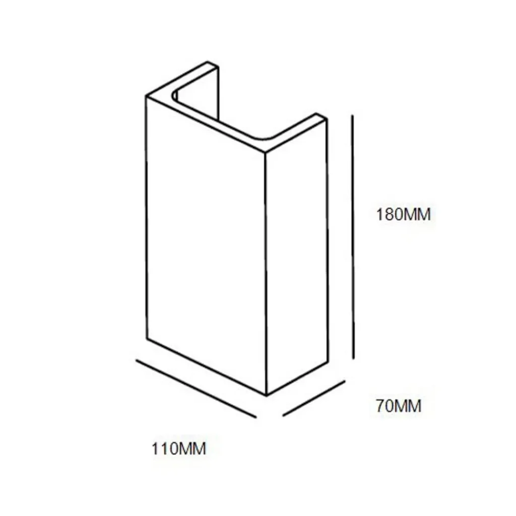 Straluma Moderne wandlamp hoogwaardig gips rechthoek> Woonkamerlampen|Slaapkamerlampen