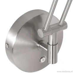 Straluma Moderne wandlamp staal met dimbaar LED><noscript><img width=