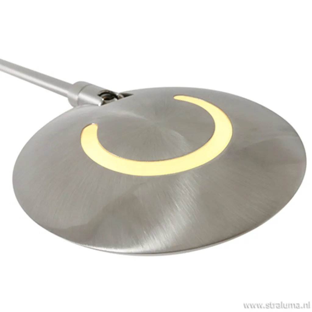 Straluma Moderne wandlamp staal met dimbaar LED> Wandlampen|Leeslampen