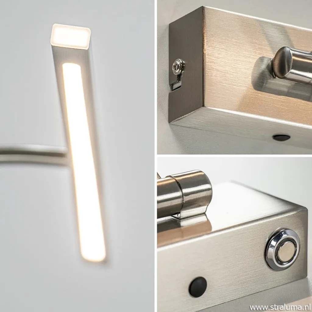 Straluma Nikkel LED wandlamp voor boven schilderij> Wandlampen|Keukenverlichting