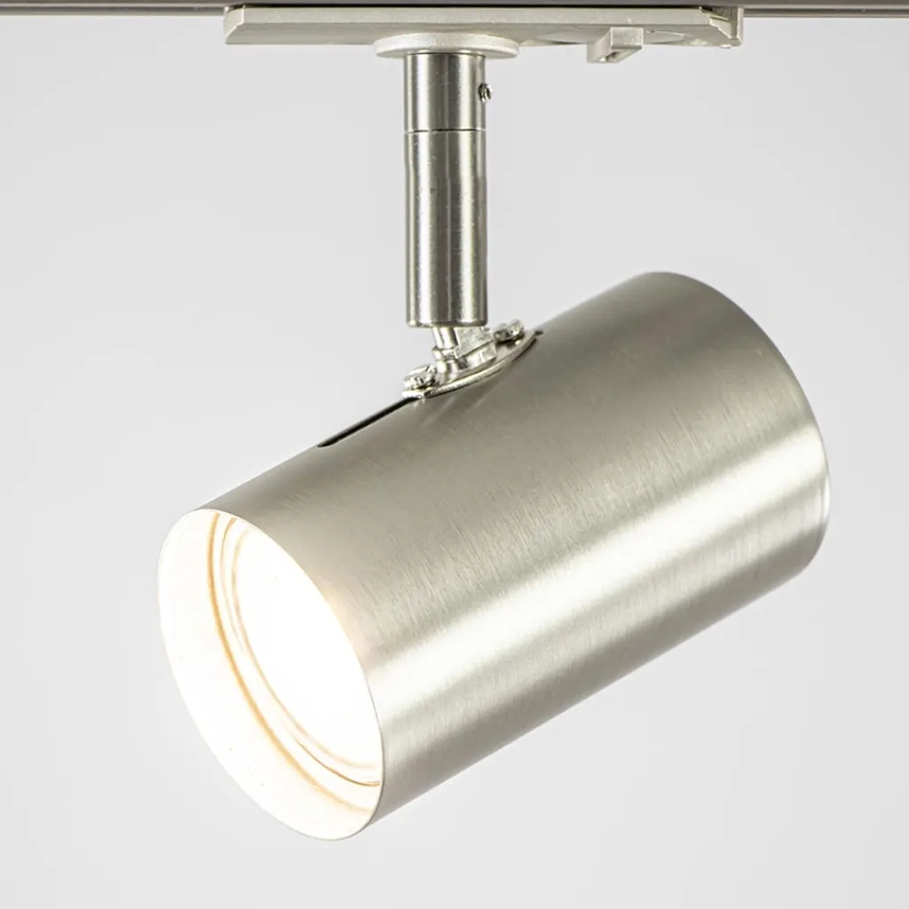 Straluma Nikkel railsysteem met spots 1-fase> Opbouwspots|Woonkamerlampen