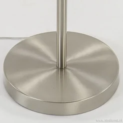 Straluma Nikkel vloerlamp met zwarte draad kapjes><noscript><img width=