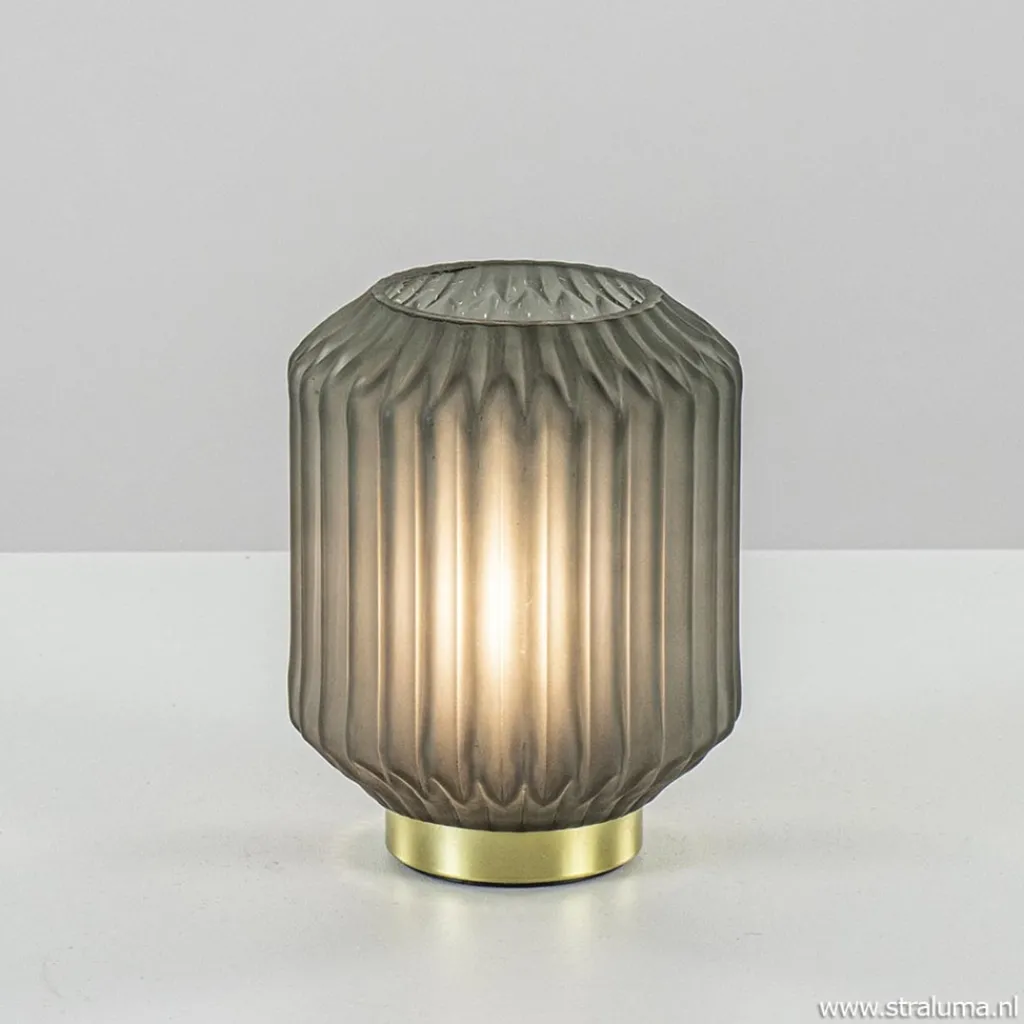 Straluma Olijf groene tafellamp Ivot op batterij> Tafellampen|Light and Living