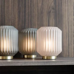 Straluma Olijf groene tafellamp Ivot op batterij><noscript><img width=