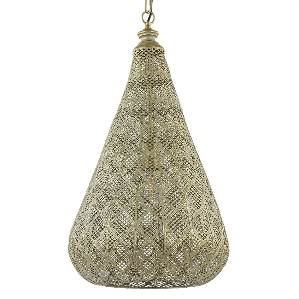 Straluma Oosterse hanglamp kegel goud groot> Hanglampen|Pendel Lampen