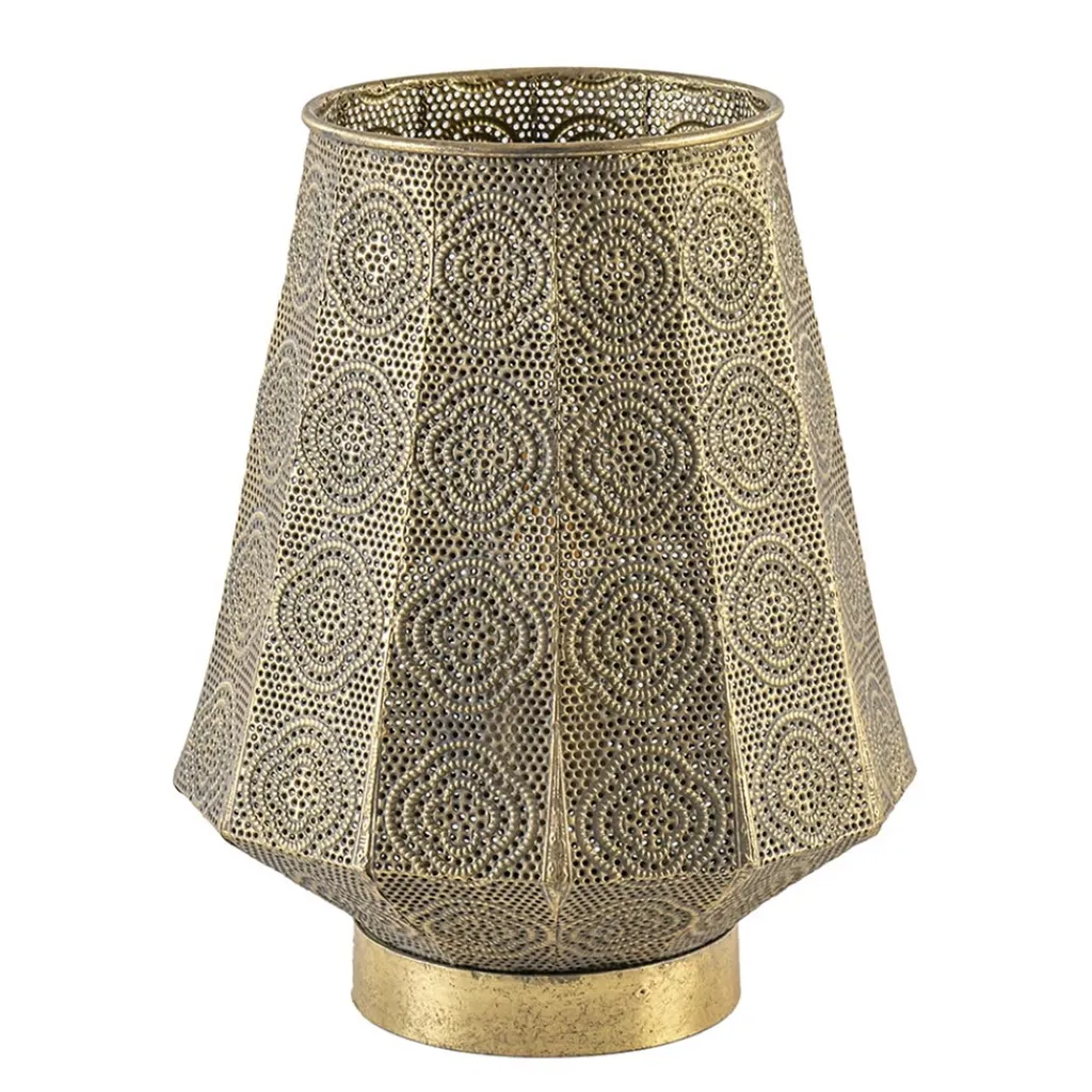 Straluma Oosterse tafellamp lantaarn metaal goud> Woonkamerlampen|Slaapkamerlampen