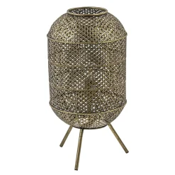 Straluma Oosterse vloer/tafellamp op pootjes goud> Tafellampen|Vloerlampen