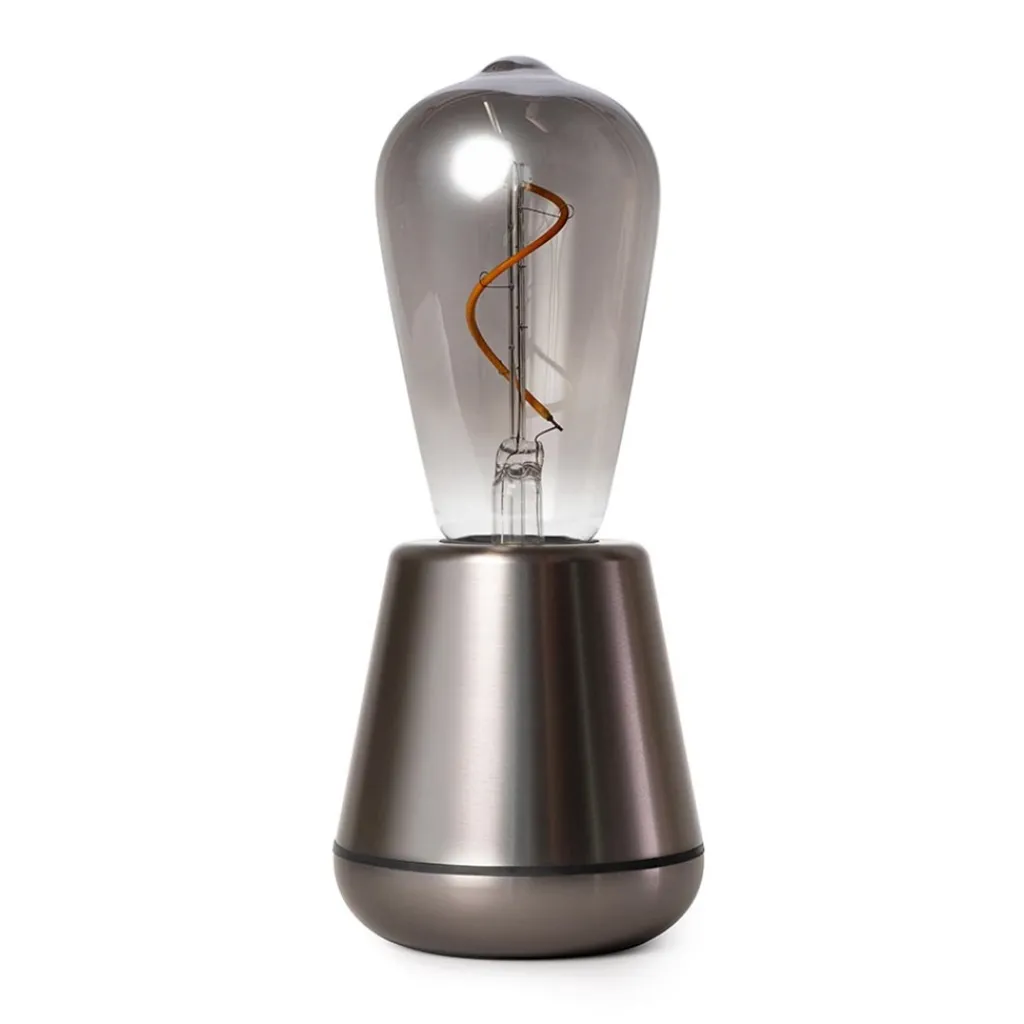 Straluma Oplaadbare tafellamp titanium met smoke lichtbron> Tafellampen|Woonkamerlampen