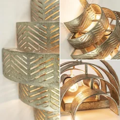 Straluma Oud zilveren wandlamp metaal excl snoer><noscript><img width=