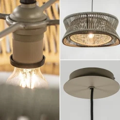 Straluma Outdoor hanglamp groot 60 cm donker beige><noscript><img width=