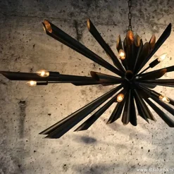 Straluma Ovale design hanglamp zwart metaal><noscript><img width=