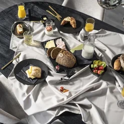 Straluma Ovale eettafel Aron 300x110 cm zwart mangohout><noscript><img width=