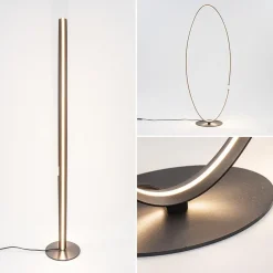 Straluma Ovale LED vloerlamp zwart inclusief dimmer><noscript><img width=