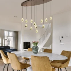 Straluma Ovale 12-lichts LED hanglamp Golden Egg><noscript><img width=