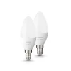 Straluma Philips Hue e14 kaars mat 2-pack 2700k> Smart lampen|Philips Hue