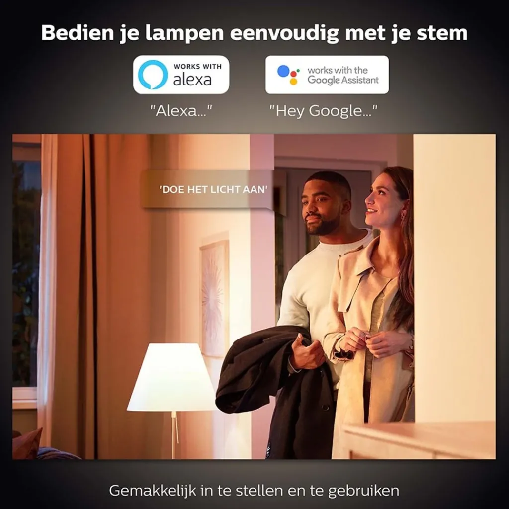 Straluma Philips Hue e14 kaars mat 2-pack 2700k> Smart lampen|Philips Hue