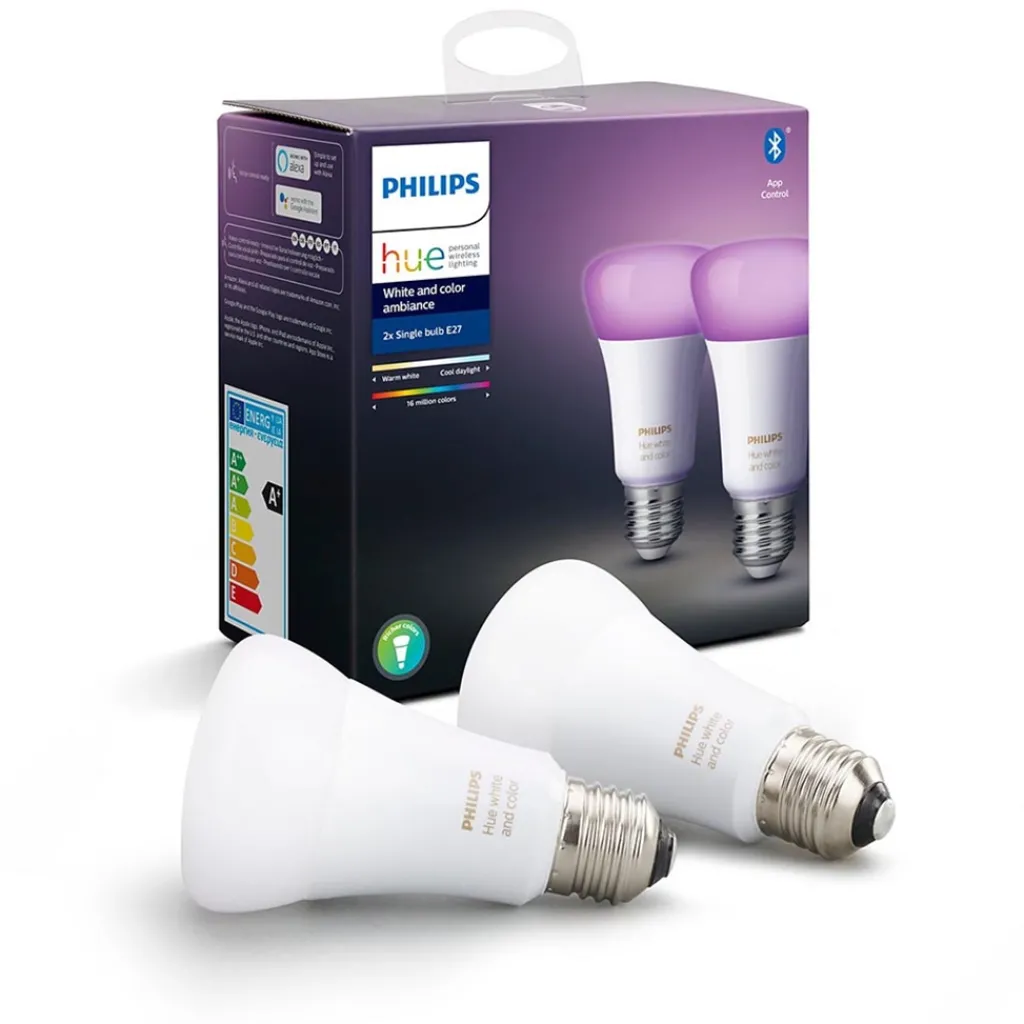 Straluma Philips Hue e27 2-pack color ambiance> Smart lampen|Philips Hue