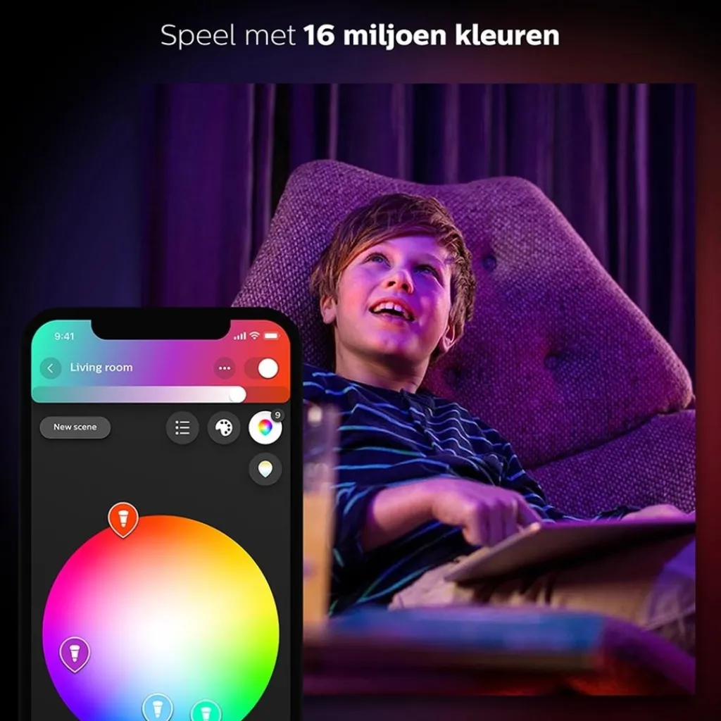Straluma Philips Hue kit 3xgu10 color+ bridge> Smart lampen|Philips Hue