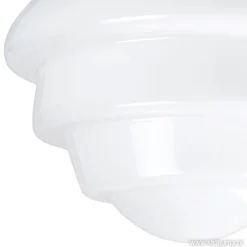 Straluma Plafondl. nikkel wit glas, keuken-hal> Plafonnières|Woonkamerlampen