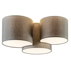 Straluma Plafondlamp 3 kappen grijs> Keukenverlichting|Plafondlampen