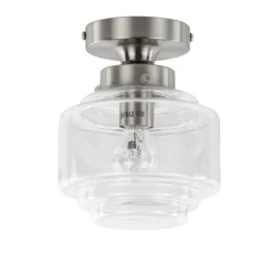 Straluma Plafondlamp Art Deco klein helder glas> Plafonnières|Keukenverlichting