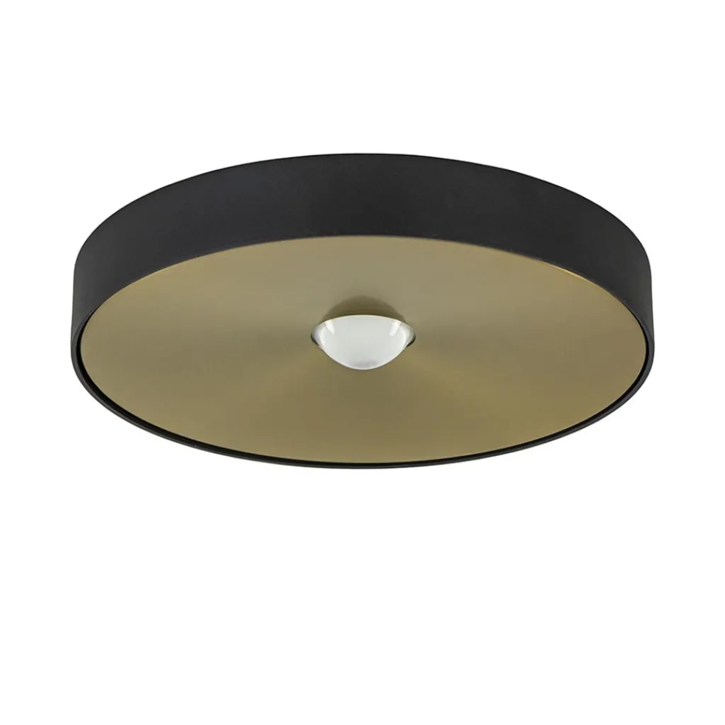 Straluma Plafondlamp Bright 26 zwart/matgoud> Plafondlampen|Opbouwspots