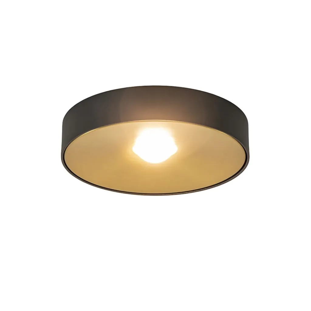 Straluma Plafondlamp Bright 20 zwart/matgoud> Plafondlampen|Opbouwspots